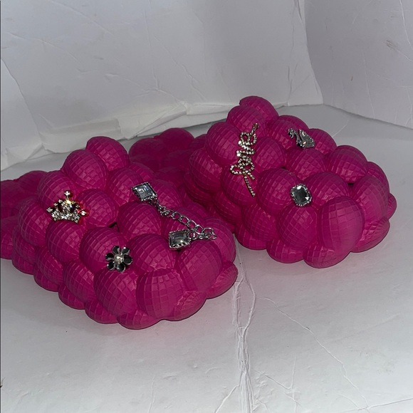 None Shoes - Pink bubble Sanders 8 1/2 good condition